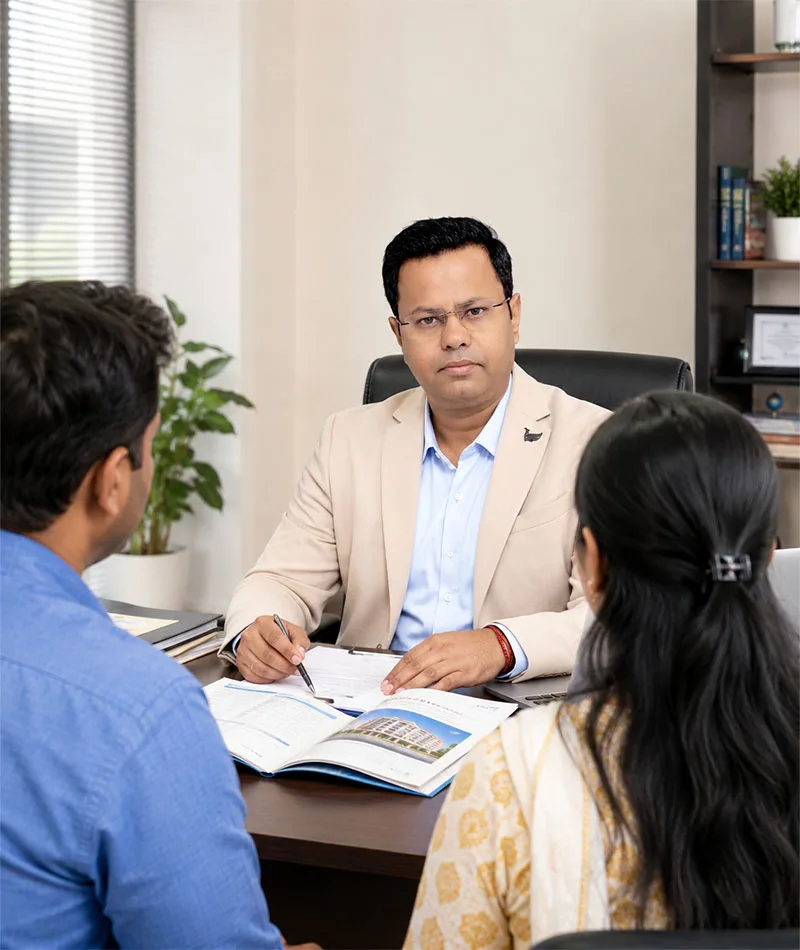 MBBS consultant in Gurgaon guiding a NEET student and parents